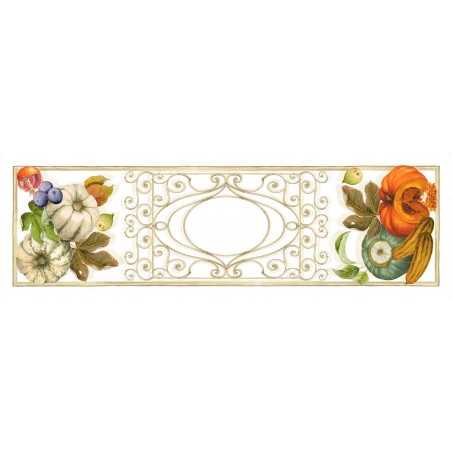 Runner Tovaglia Vis A Vis 45x170 Tessitura Toscana Cenerentola colore Crema