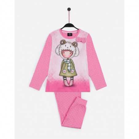 Pigiama bimba Gorjuss caldo cotone Colore rosa Tg 16 anni