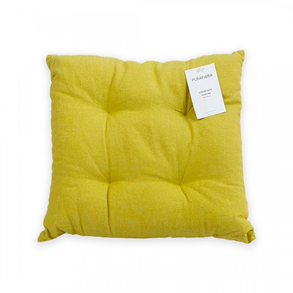 Cuscino per Sedia 40x40 Uno Purafibra colore Giallo