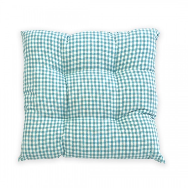 Cuscino per Sedia 40x40 Uno Purafibra colore Azzurro