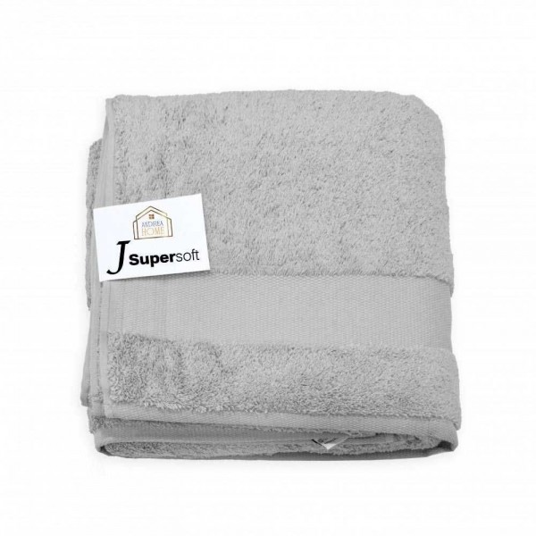 Telo Doccia Extralarge Andrea Home JSuperSoft Grigio Chiaro