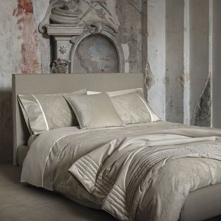 Completo lenzuola letto matrimoniale Fazzini Galuchat colore Grigio