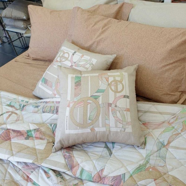 Lenzuola letto matrimoniale Borbonese Liberty colore Beige