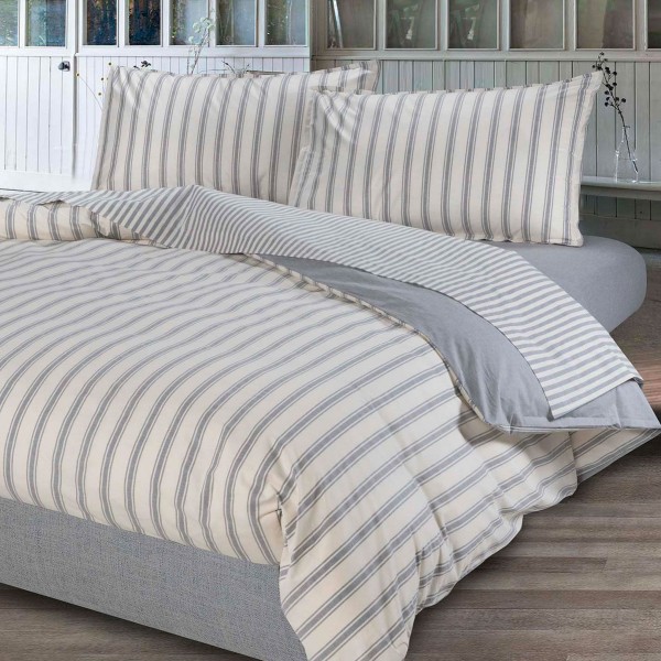 Lenzuolo letto una piazza e mezza sotto con angoli Natura Jolie Motivo Chambay Beige