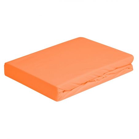 Lenzuolo sotto con angoli elastici letto Singolo Vivacolor DaunenStep Arancio