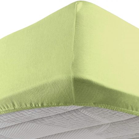 Lenzuolo sotto con angoli elastici letto Singolo Vivacolor DaunenStep Verde Salvia