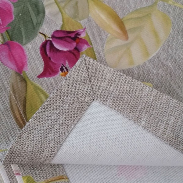 Tovaglia in Cotone 160x230 Tessitura Toscana Biscondola colore Grigio x 8 posti