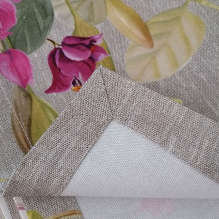 Tovaglia in Cotone 160x230 Tessitura Toscana Biscondola colore Grigio x 8 posti