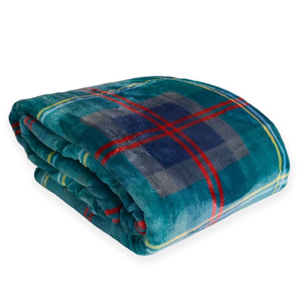 Plaid Effetto Cashmere cm 240x200 Cavalieri Scottish colore Verde