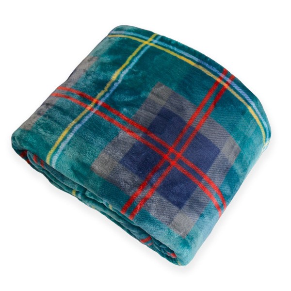 Plaid Effetto Cashmere cm 240x200 Cavalieri Scottish colore Verde