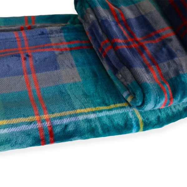 Plaid Effetto Cashmere cm 240x200 Cavalieri Scottish colore Verde