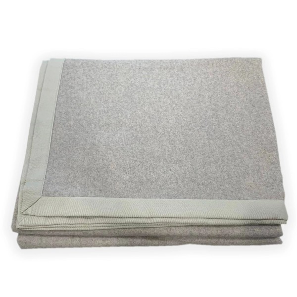 Coperta lana letto matrimoniale Lanerossi Eden colore grigio