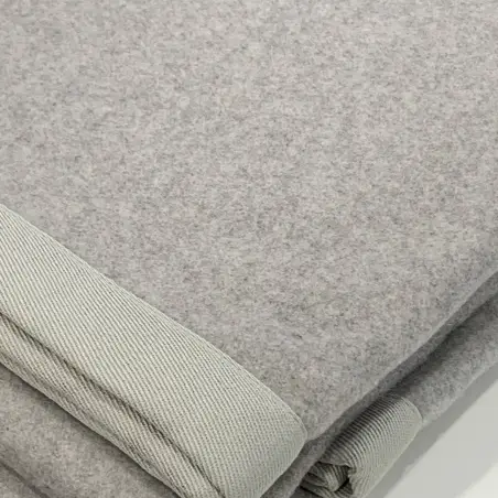 Coperta lana letto matrimoniale Lanerossi Eden colore grigio