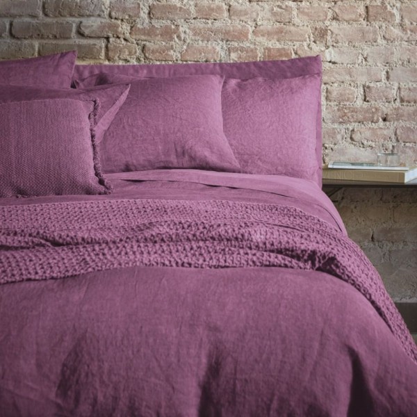 Completo Lenzuola letto Matrimoniale Fazzini Incontri colore Purple