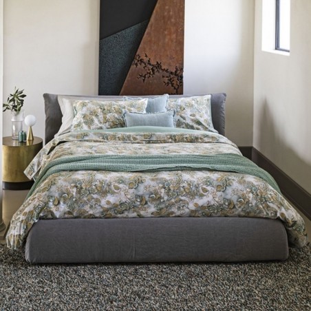 Trapuntino letto Matrimoniale Fazzini Chinoiserie colore Surf