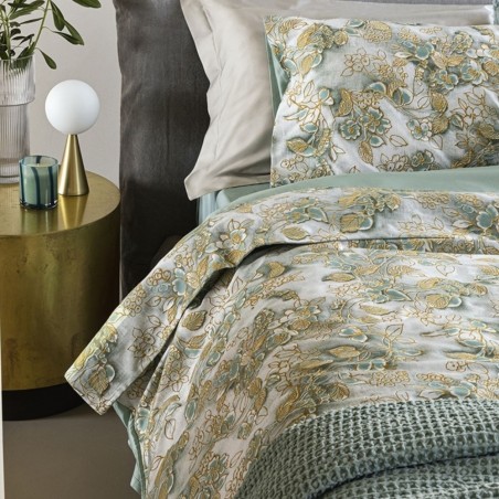 Trapuntino letto Matrimoniale Fazzini Chinoiserie colore Surf