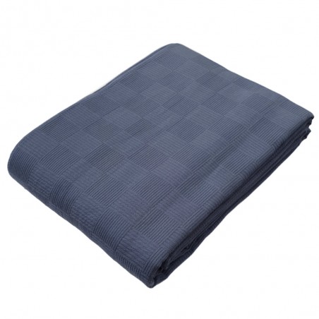 Copriletto letto matrimoniale Cavalieri Ostuni colore Denim