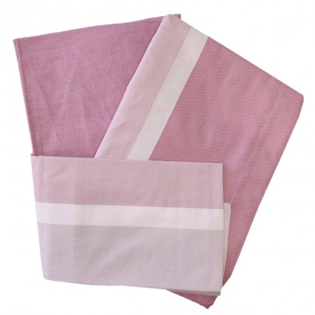 Completo lenzuola letto matrimoniale Cavalieri Palette colore Rosa