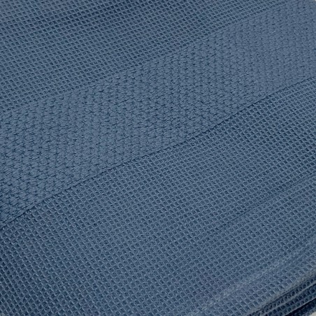 Telo doccia 100x150 cm Cavalieri Morgan Nido d'Ape colore Denim