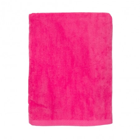 Telo Mare cm 90x170 Velour tinta unita Cavalieri Jolie colore Fuxia