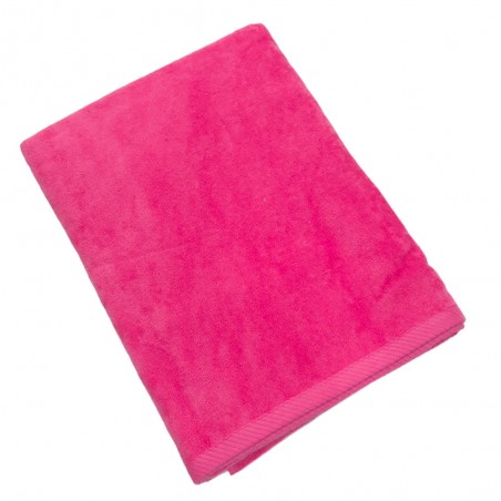 Telo Mare cm 90x170 Velour tinta unita Cavalieri Jolie colore Fuxia