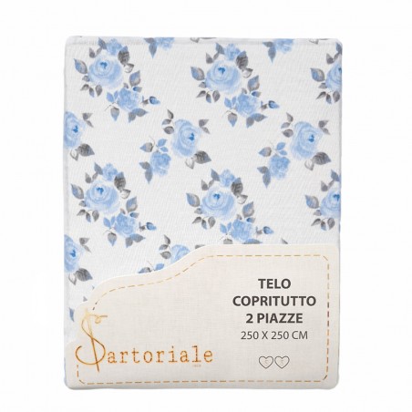 Telo Arredo Copritutto Matrimoniale 250x250 cm EBE colore Blu