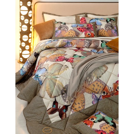 Cuscino arredo Borbonese Butterfly 45x45 colore Marrone