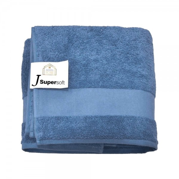 Telo Doccia Extralarge Andrea Home JSuperSoft Blu